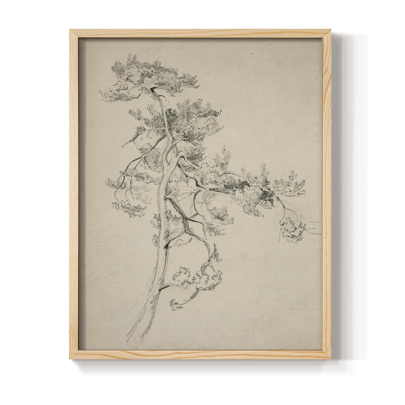 "Croquis rétro Lxxxvii" sur papier, Naturel, H 14 po x l 11 po