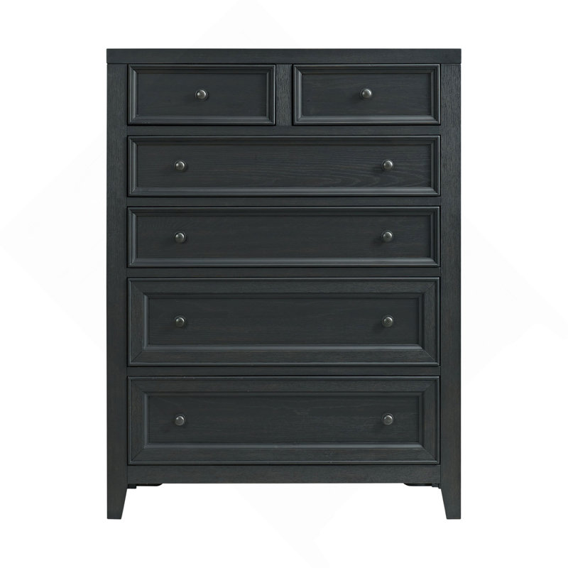 Rangement polyvalent pour commode et commode multi-tiroirs, Noir