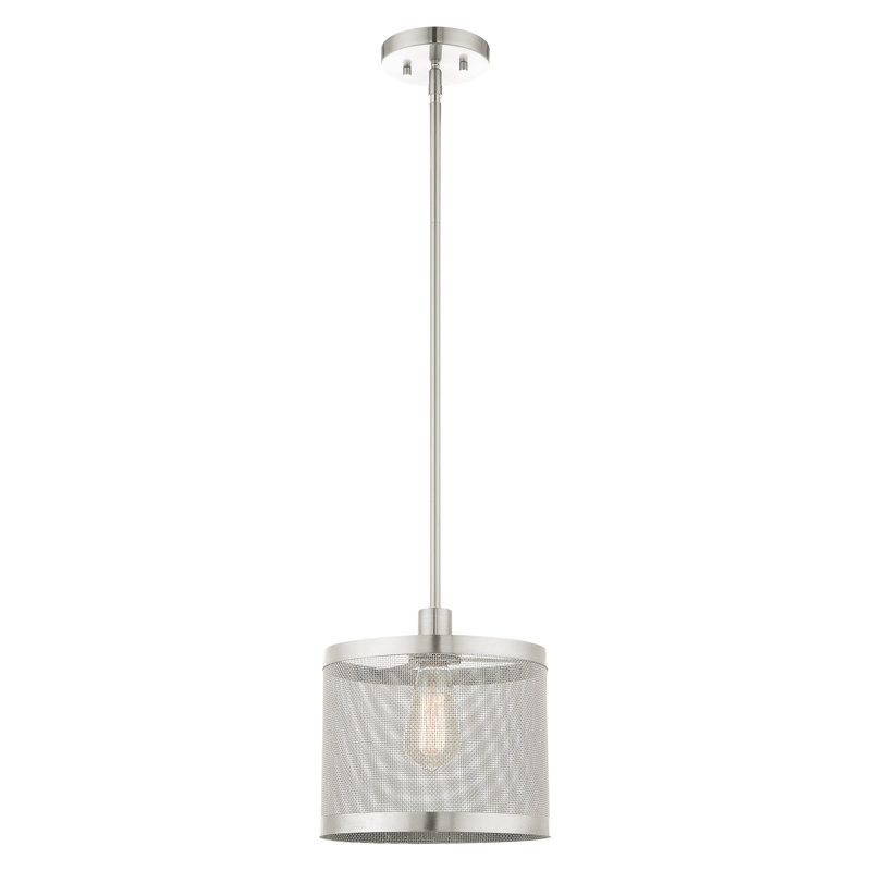 Emilia 1 - Light Single Pendant, Brushed Nickel