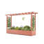 Jardinière en bois avec treillis-1135471752