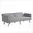 Sofas Couches | Modern Convertible Split-Back Sleeper for Apartment Living Room Dorm Office | light gray | Linen-124630727