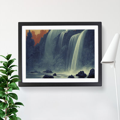 Harmonious Waterfall - Single Picture Frame Print