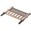 Clôture de bordure de jardin en plastique pour l'extérieur, bordure, ensemble de 4 panneaux, bronze-61463522