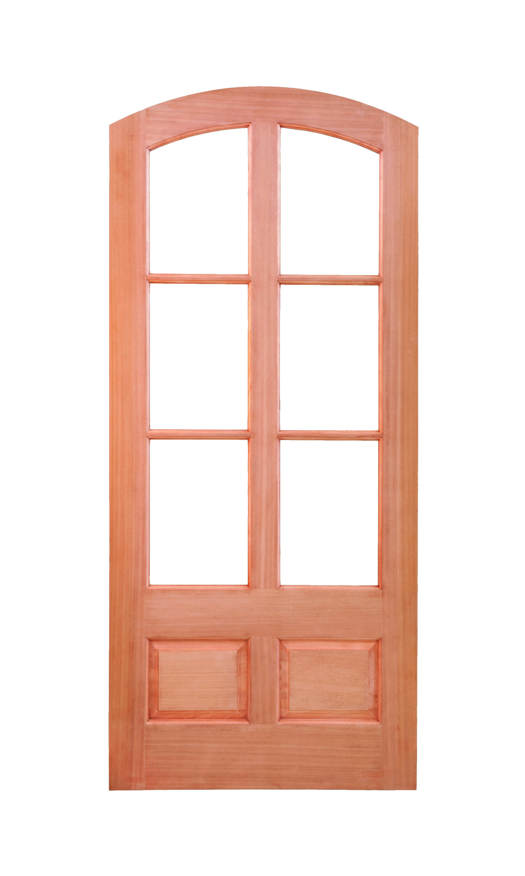 Stained Mahogany Prehung Front Entry Doors