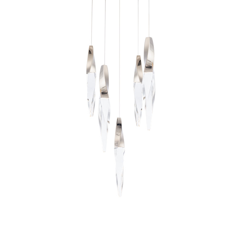 Kindjal 5 - Light LED Pendant, Polished Nickel