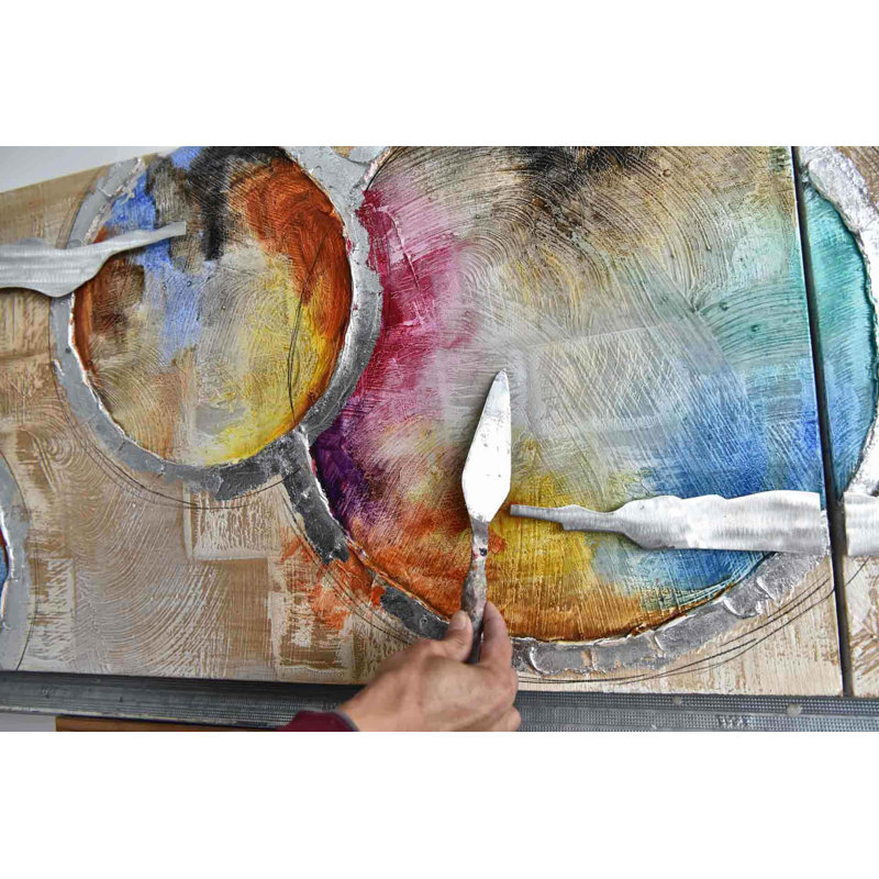 Moving Magic - 3 Piece No Frame Panoramic Painting on Canvas