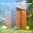 6 Ft. W X 6 Ft. D Metal Storage Shed Appealing Horizontal Siding  In Woodgrain With Coffee Trim To Complement-121499220-121499222