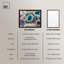 «Mineral Multiverse Shadowbox», impression de géode bleue par Art Remedy-115125392-115125390