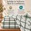 Ensemble de draps 100% flanelle de coton écossais-118695394-118695396