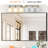 Bathroom 6- Golden Vanity Lighting, Frosted Glass Shades, Modern Wall Mounted Lamp, Golden, For Area-562565474-562565473-562565475