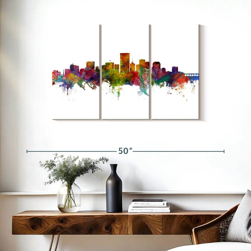 Rorry Richmond Virginia Skyline III, 24" H x 38" W