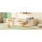 Natural Color Twin Size Floor Bed With Fence For , High - Quality Pine, Stable Structure, No Box Spring, Quick Setup, Multi Use Zone ' Bedtime Peace Quietness-137011669-137011672