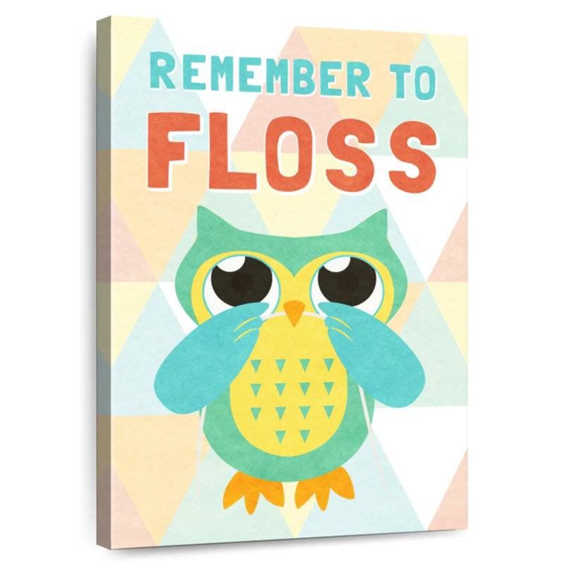 Brampt Remember To Floss, 12" H x 8" W