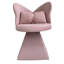 Fauteuil de coiffeuse pivotant avec dossier papillon