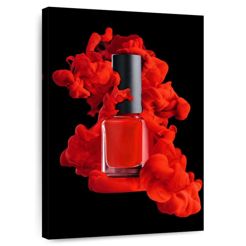Vernis à ongles rouge Shuttleworth, H 12 po x l 8 po