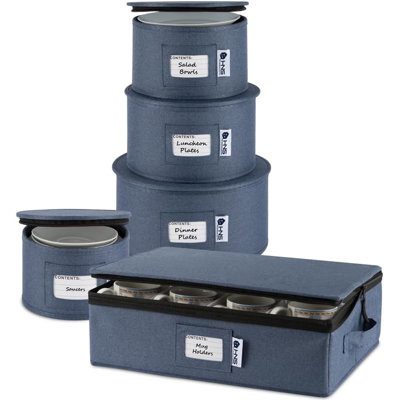Ensemble de rangement en porcelaine dure 5 pièces