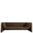 Como 90.75'' Wicker Outdoor Patio Sofa