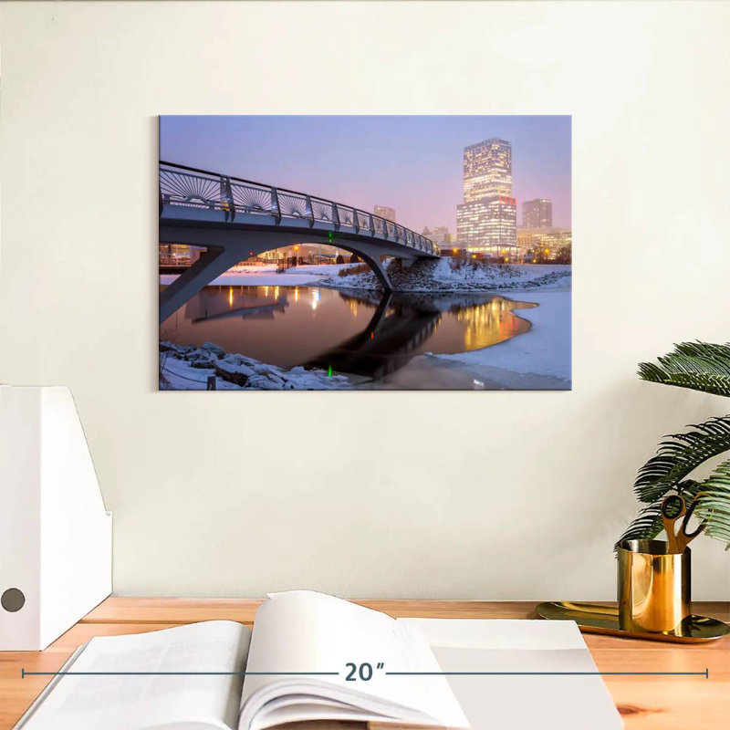 Nicci Milwaukee Winter Reflections, 8" H x 12" W