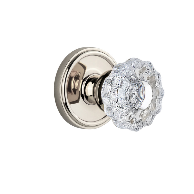 Pommeau de porte Grandage Georgetown, Nickel poli, 2-3/8 po