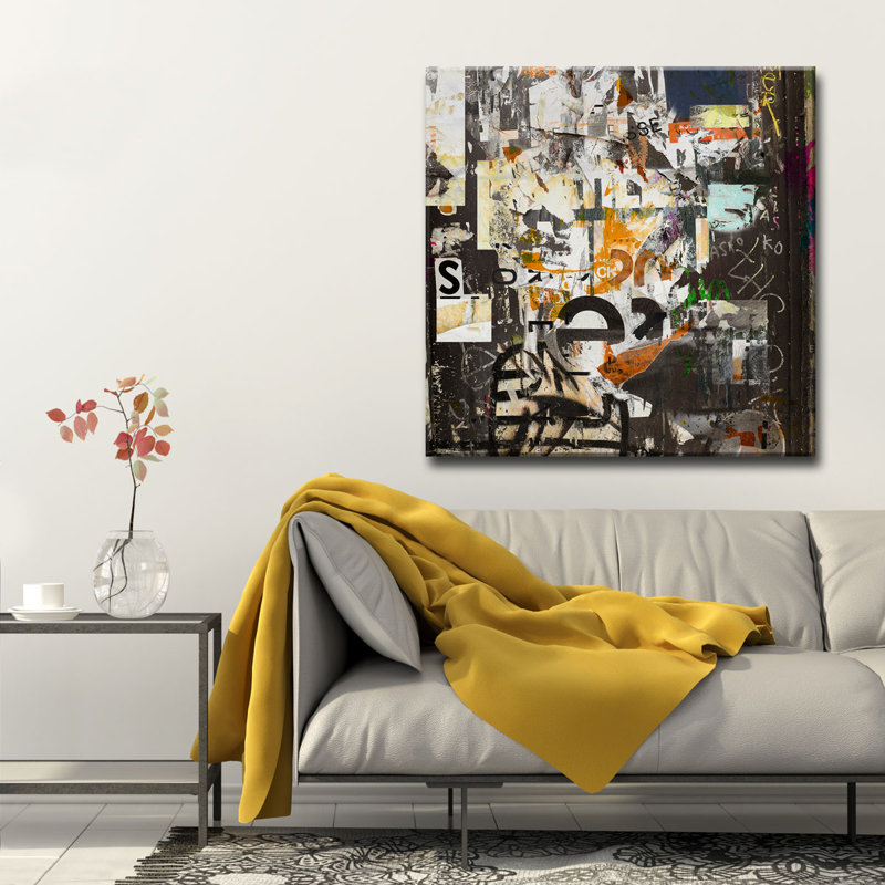 Abstract ABS III - Reproduction d'art graphique sur toile, H 12 po x l 12 po x P 1,5 po