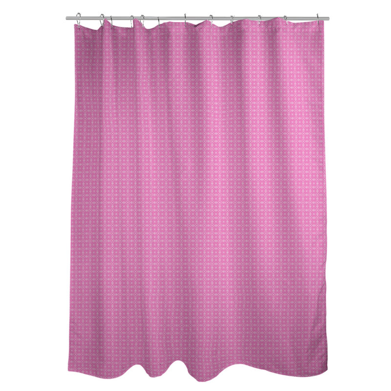 Rideau de douche simple Katelyn Elizabeth, Rose