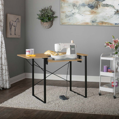 Table de couture 41 "x 10,5" avec plateforme pour machine à coudre