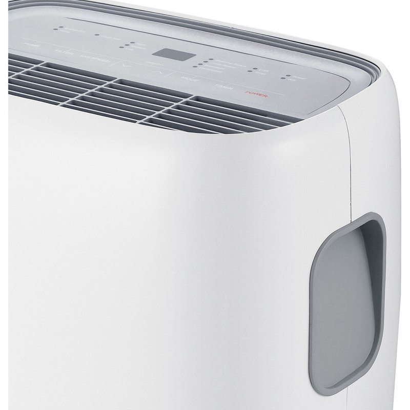 Whirlpool 50 Pint White Portable Dehumidifier with Built-in Pump