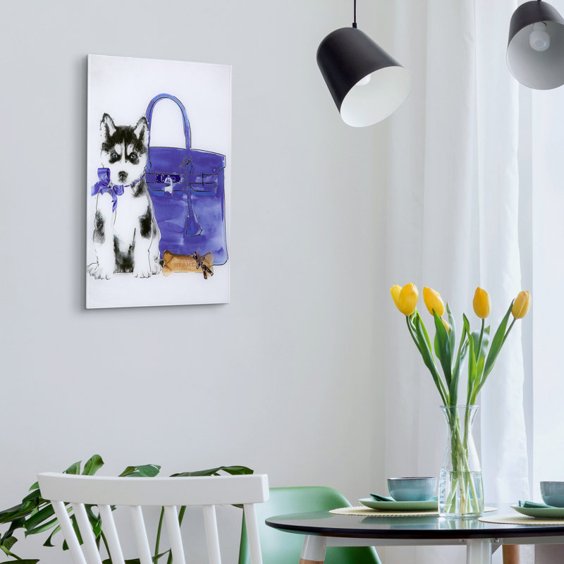 « husky », impression sur verre