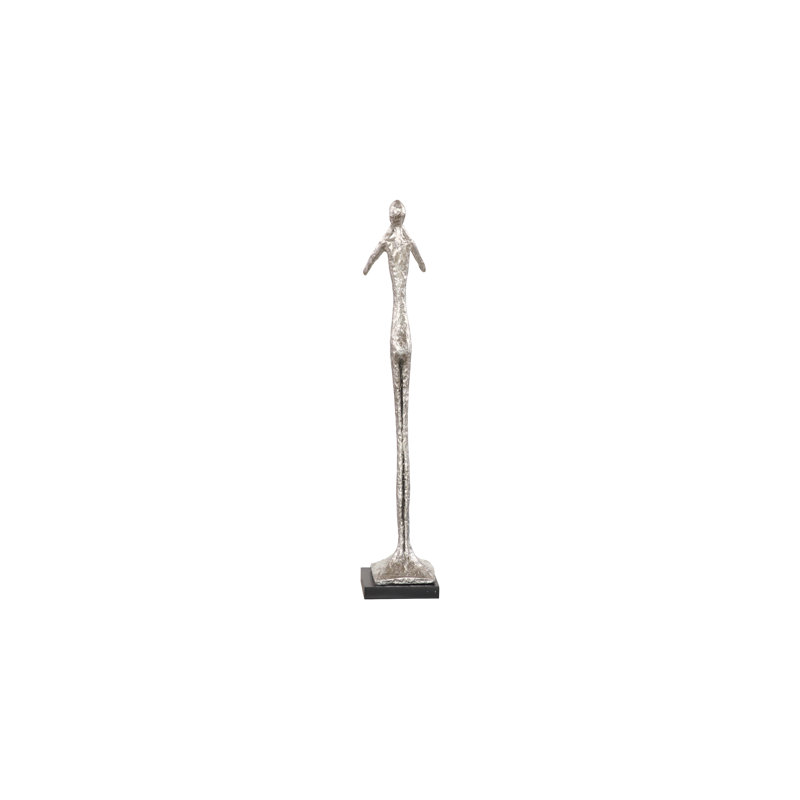 Figures Speak No Evil Skinny Statue, Silver Leaf