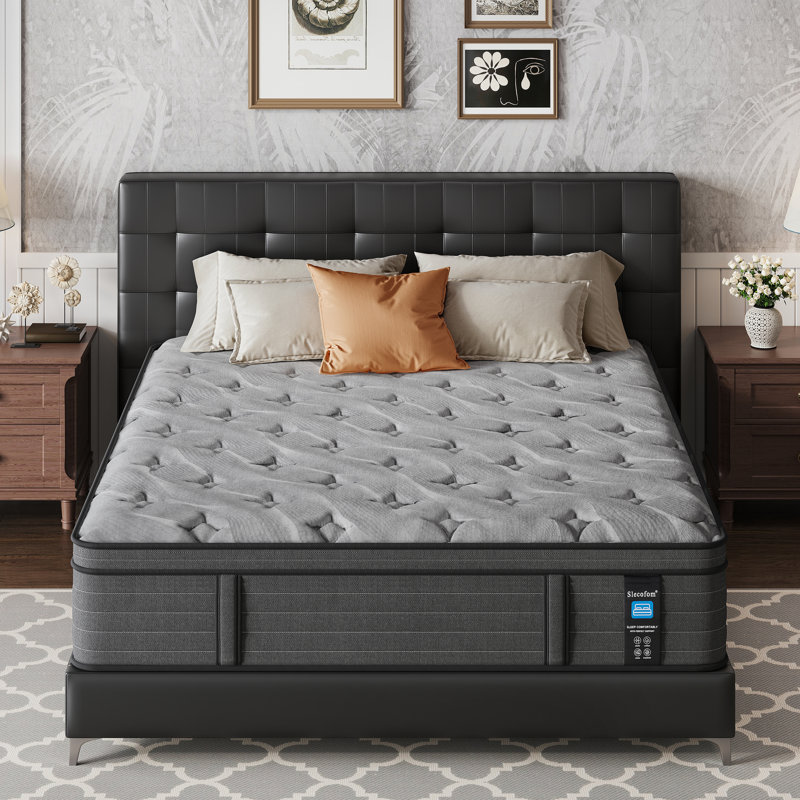 Jarrettsville 14" Firm and Comfortable King Size Hybrid Mattress with Gel Memory Foam & Pressure Relief, King