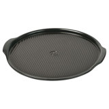 Emile Henry Made In France Round Flame Pizza Stone, 14.6 x 14.6", Burgundy