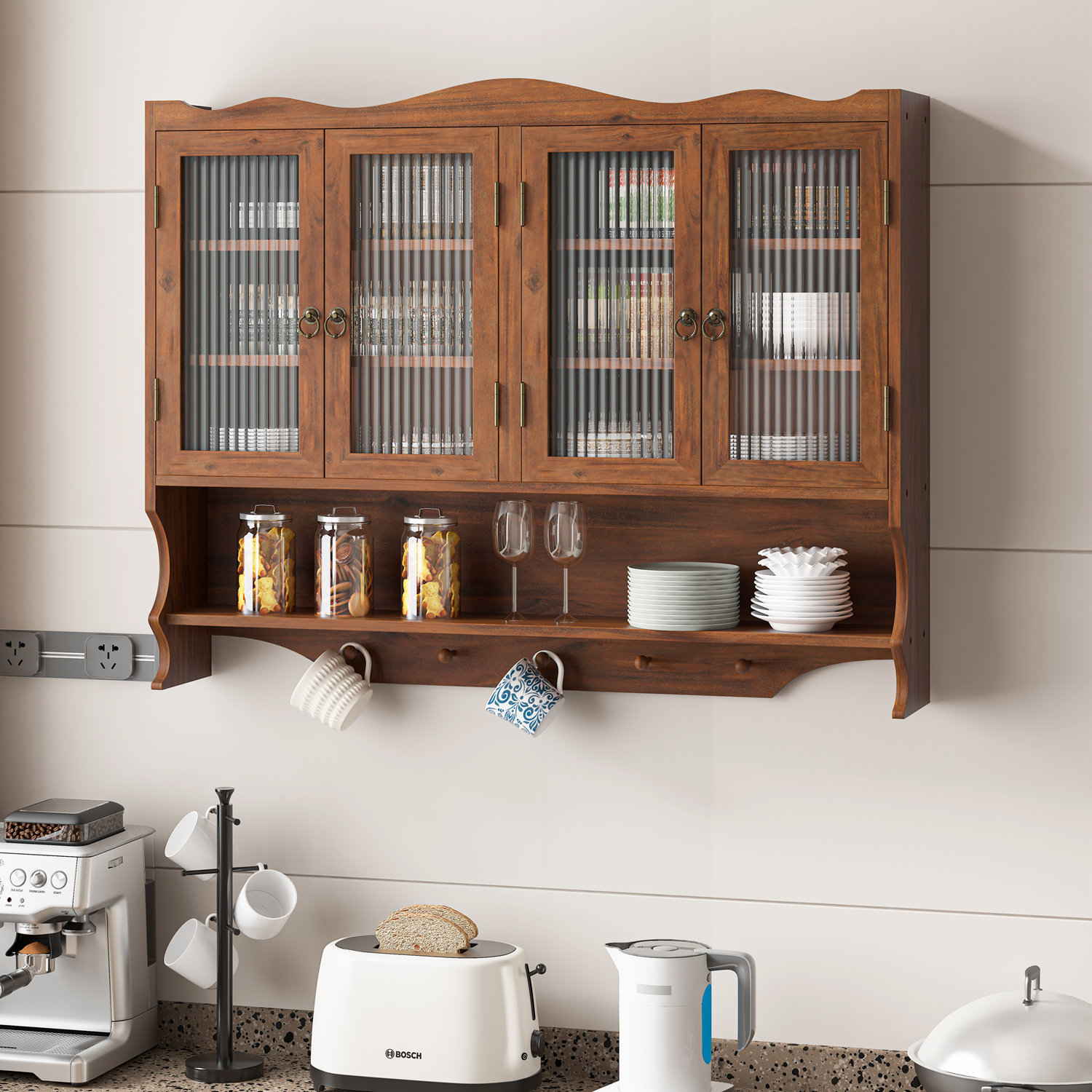 George Oliver Sleek & Practical Wall-Mounted Cabinet with Generous Storage, Perfect for Modern ... - Generous Kitchen Cabinet Exceptionals