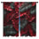 Red Green Palm Leaves Window Curtains Palm Sheer & Room Darkening - 2 Panels