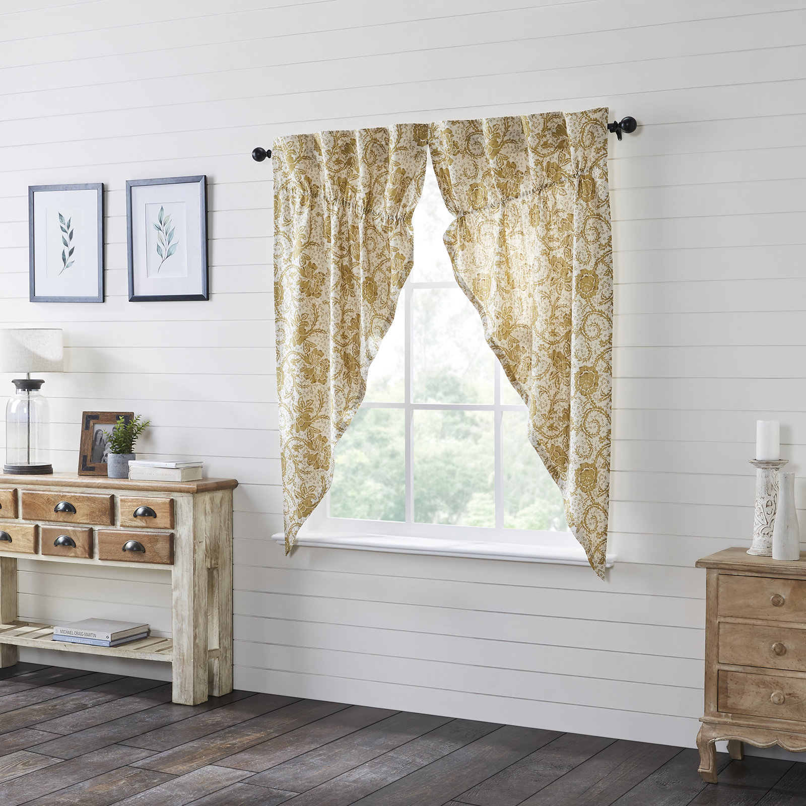 Room Darkening 100% Cotton Curtain, 36" W x 63" L 