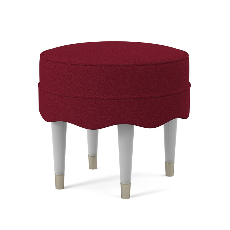 Repose-pieds standard rond 18 po Ripple, Rouge Margaret