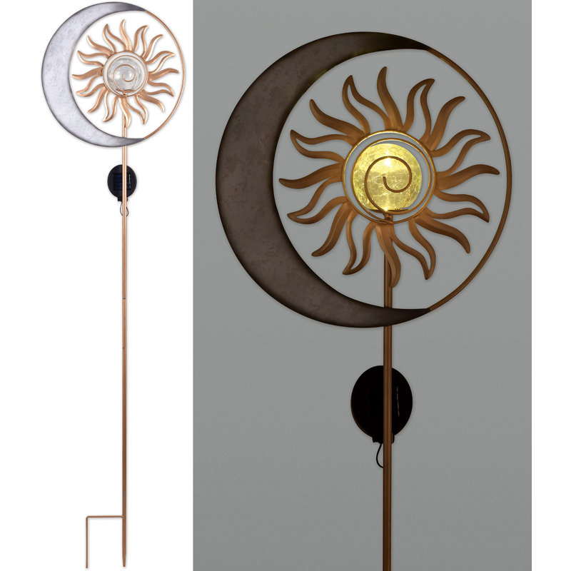 Piquet de jardin en métal Taleia, Argent