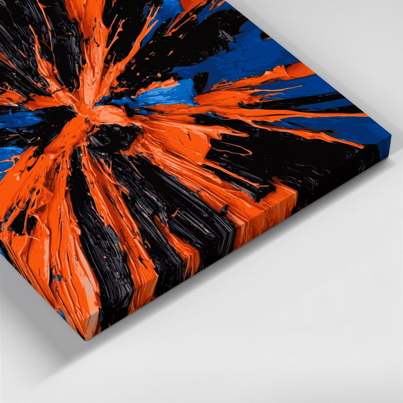 Neo Expressionism 2 Black Canvas Wall Art