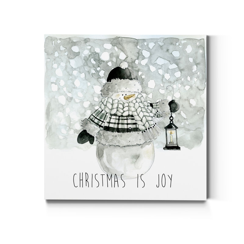Reproduction d’art sur toile tendue Christmas is Joy, H 40 po x l 40 po x P 1 po