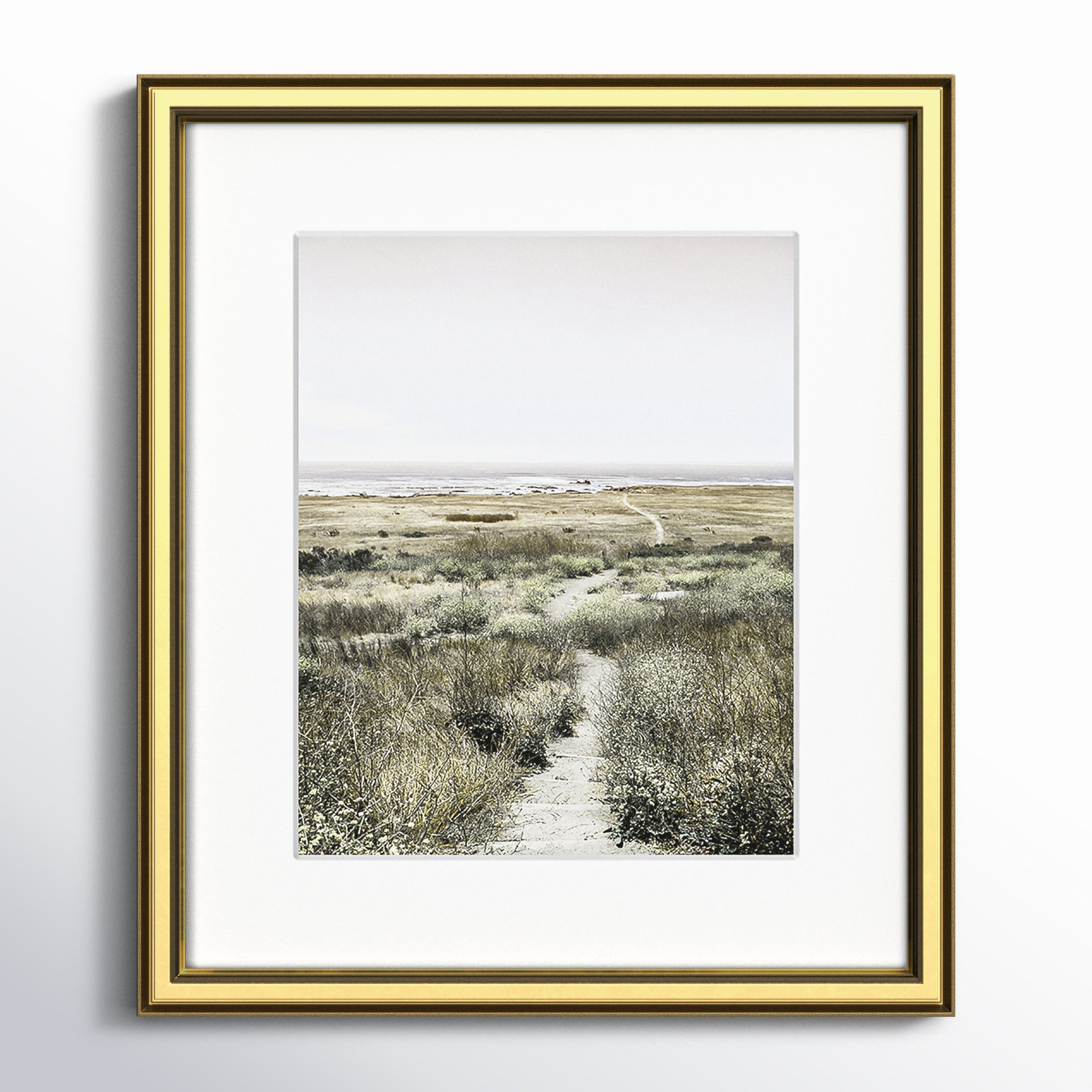 Toscani "Footpath to Paradise" Print, Gold, 14.25 W x 16.25 H x 0.88 D