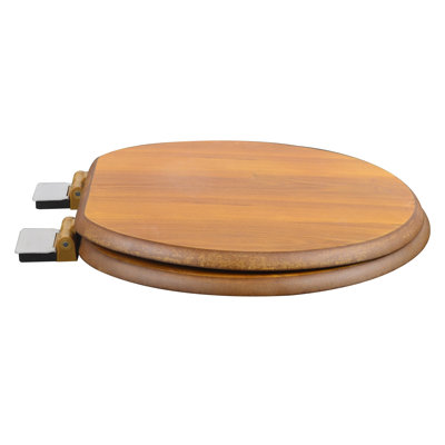 Siège de toilette rond en bois