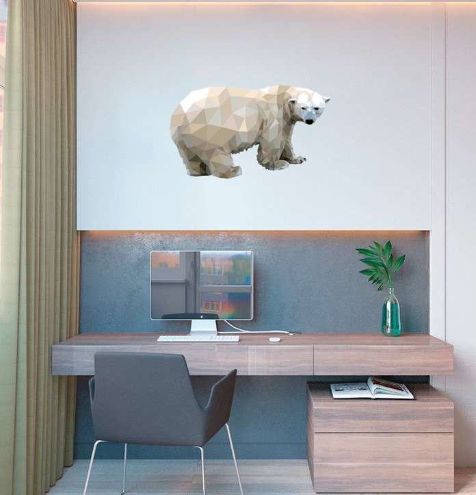 Animals Wall Decal, 22" H x 37" W