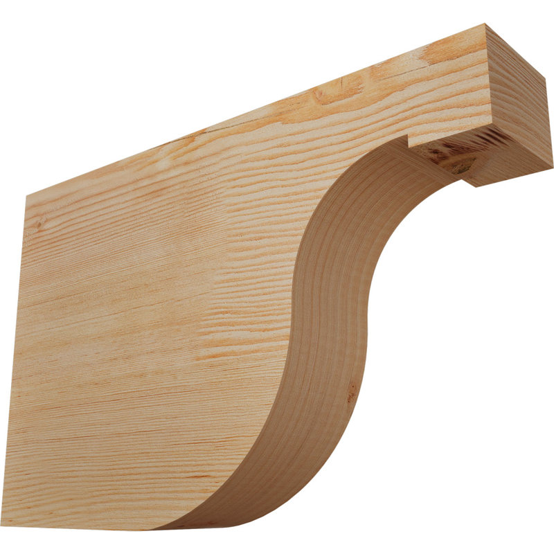 Queue de chevron lisse Del Monte, Sapin de Douglas, H 12 po x l 3 1/2 po x L 18 po