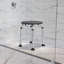 Chaise de salle de bain et de douche en aluminium Hercules Series Capacité de poids statique, gris
