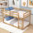 Hinote Wood Twin Over Twin Bunk Bed With Spacious Storage And Enhanced Safety Features-467423289