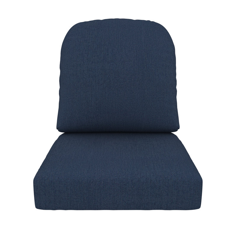 Outdoor Sunbrella® Seat/Back Cushion, Spectrum Indigo Sunbrella®