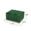 Tufted Rectangle Cocktail Ottoman-1165051169