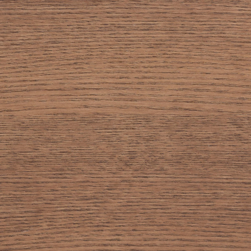Bikram Baxton Studio Alecia Mid-Century Ash Walnut Wood Queen Size Platform Bed, Queen