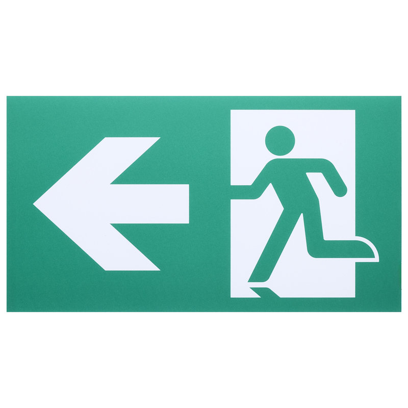 Running Man Green Combo Exit Sign/Emergency Light - 120/347V - 2HR Backup - Single/Dual Face - Universal Mounting - Wet Location - Low Temperature - Remote-Capable
