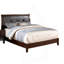 Tête de lit contemporaine capitonnée brun