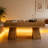 Wooden Dining Table,Rectangular Center Table,Spacious Coffee Table
